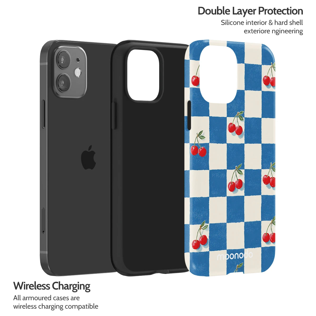 Cherry Check - iPhone 12 Case