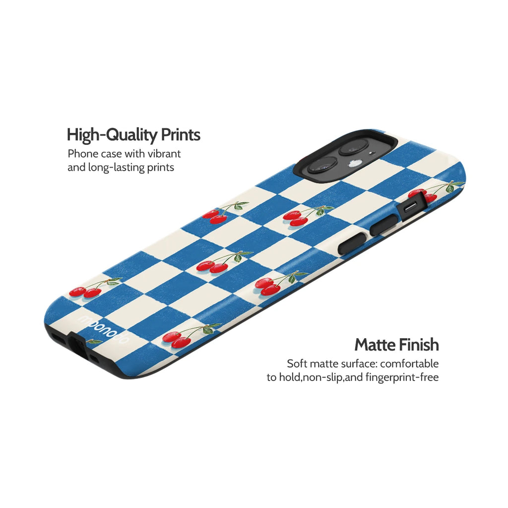 Cherry Check - iPhone 12 Case