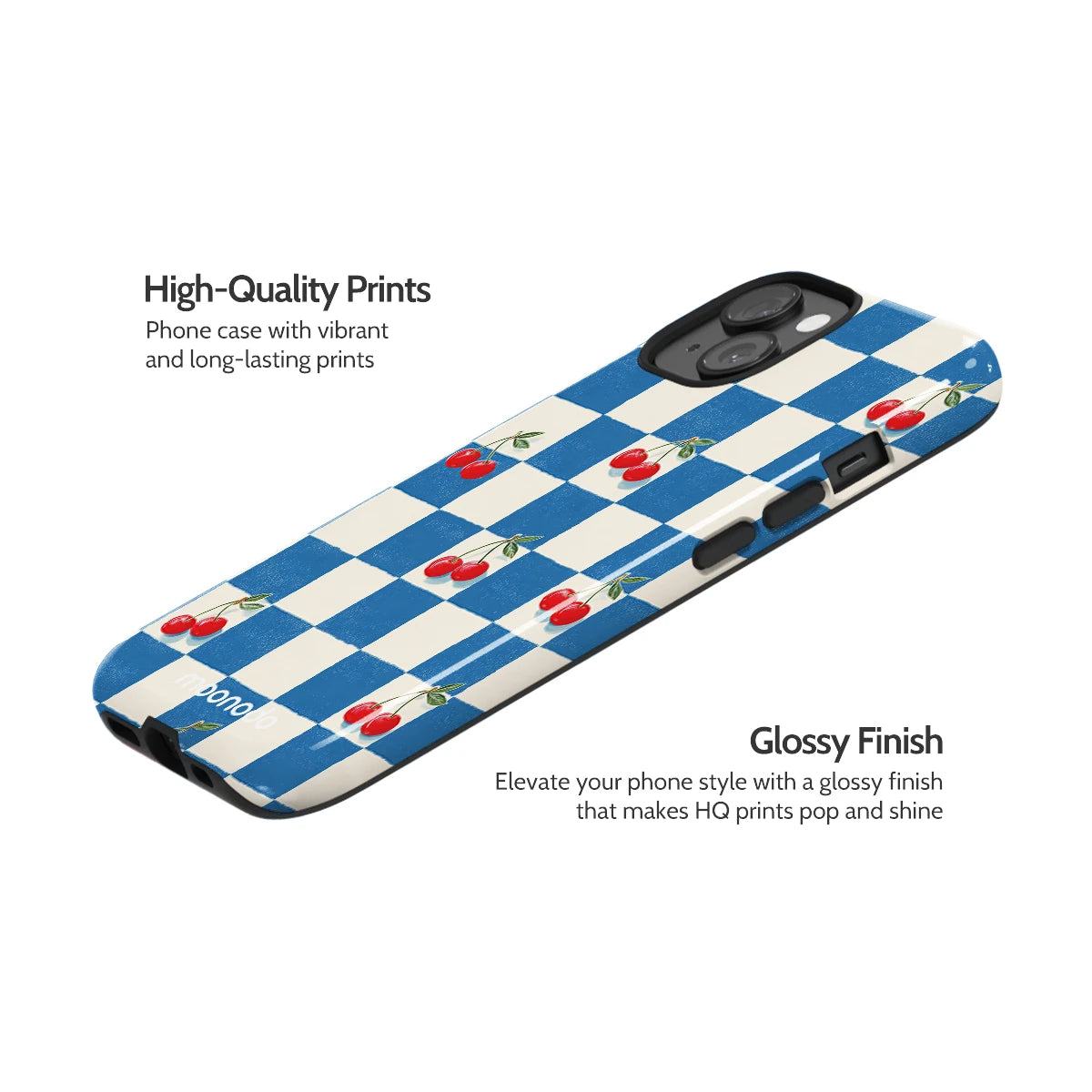 Cherry Check - iPhone 15 Case