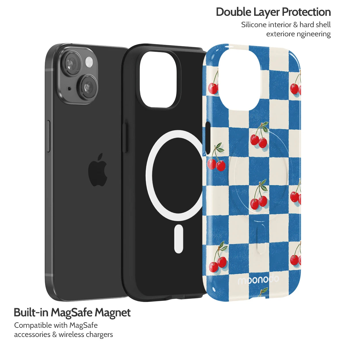 Cherry Check - iPhone 15 Case