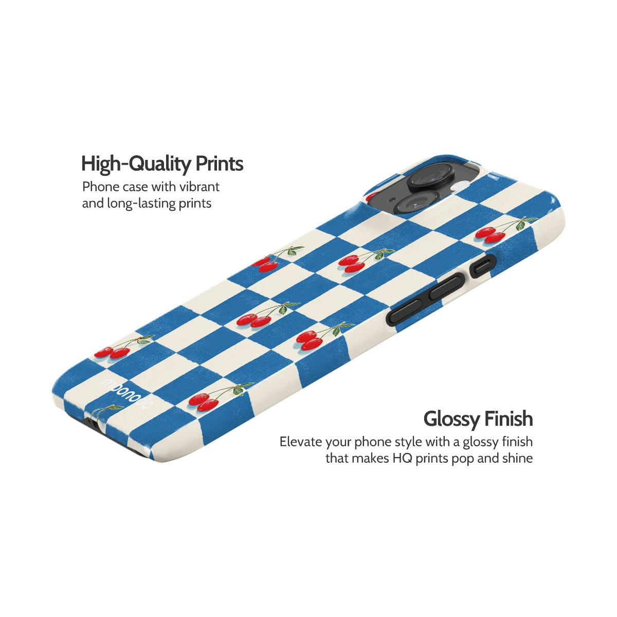 Cherry Check - iPhone 15 Case