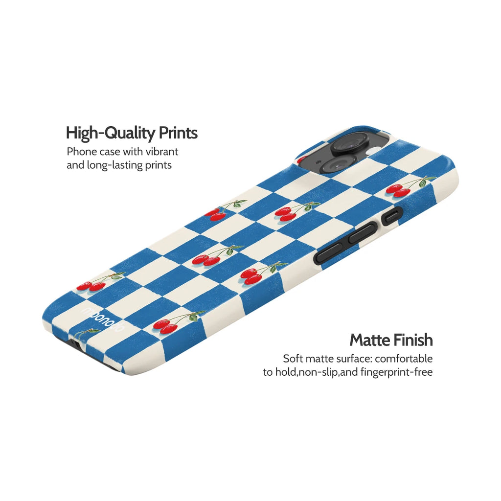 Cherry Check - iPhone 15 Case