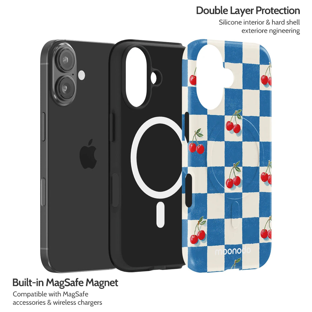 Cherry Check - iPhone 16 Case