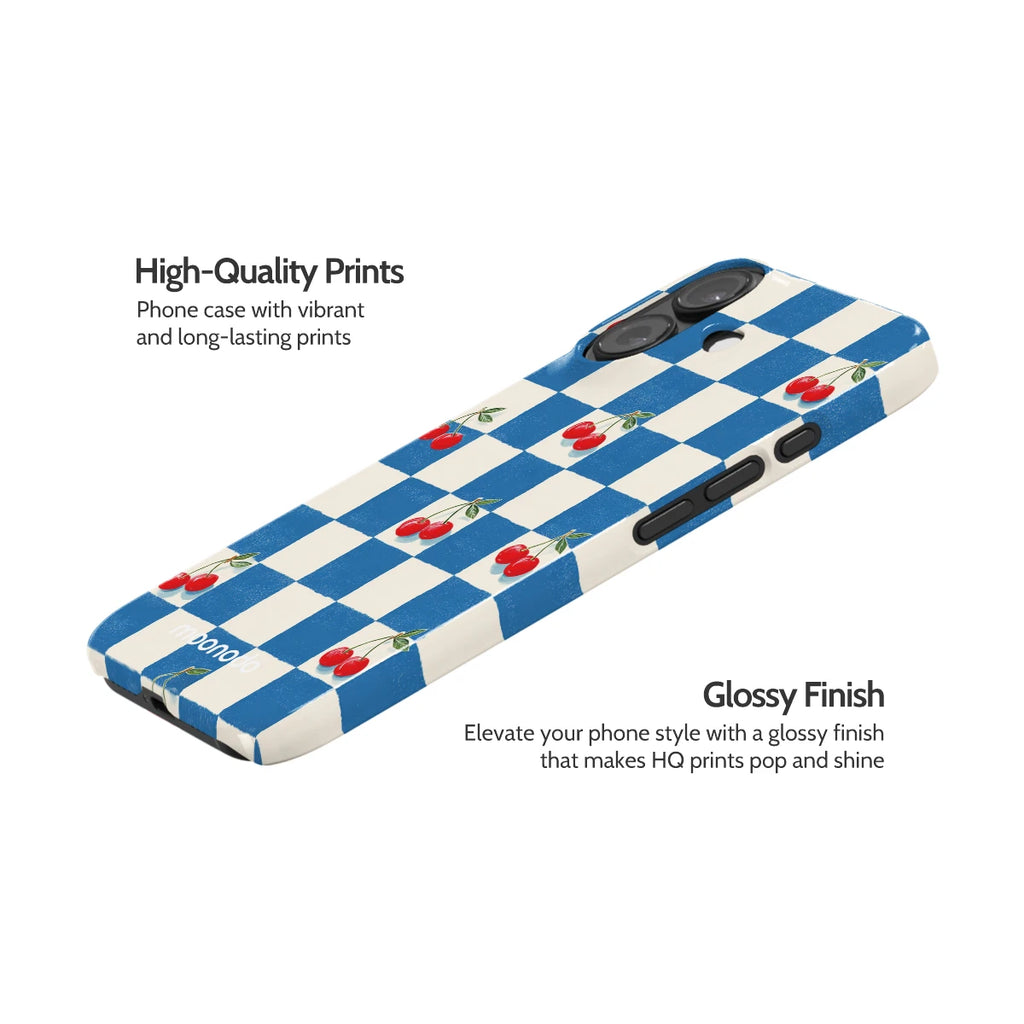 Cherry Check - iPhone 16 Case