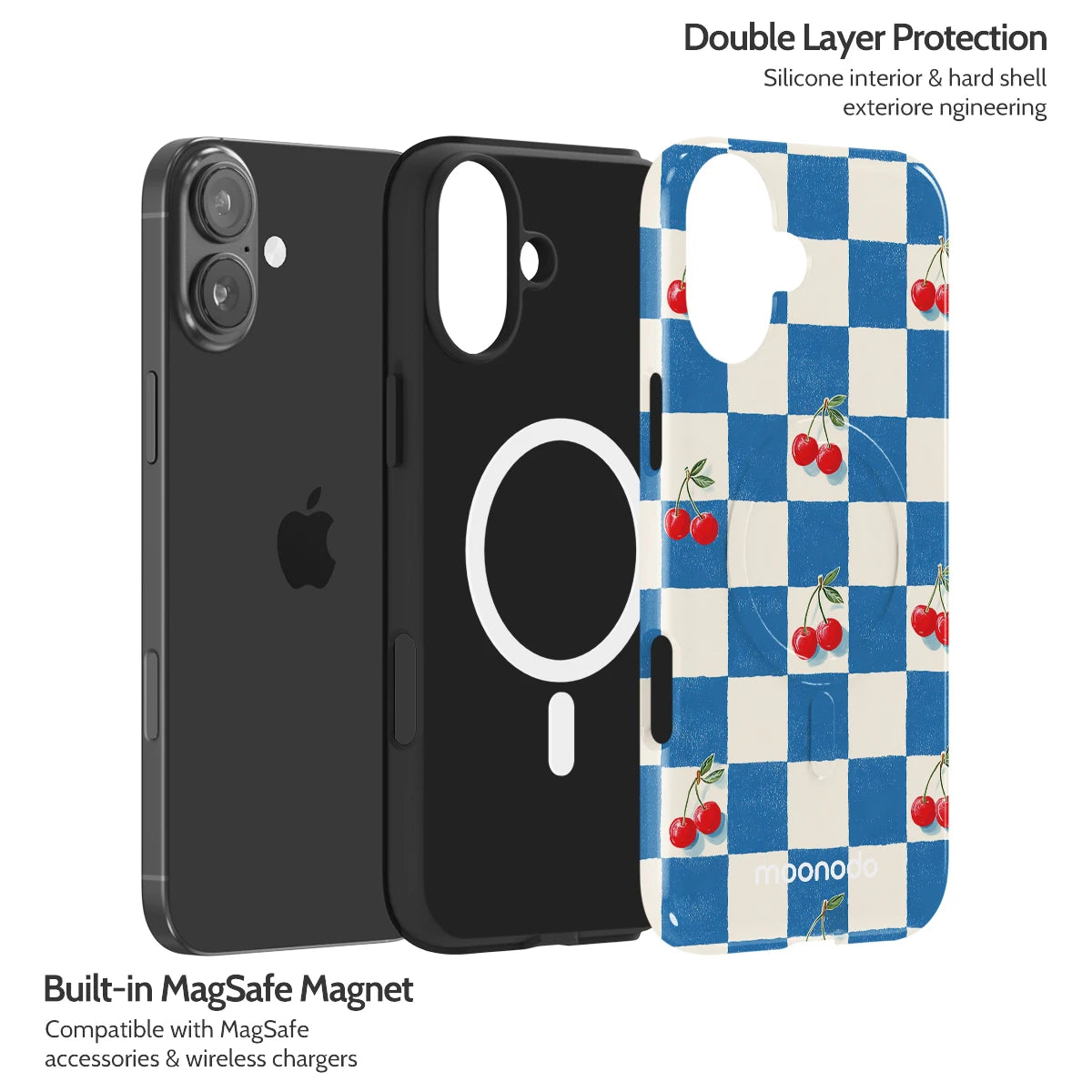 Cherry Check - iPhone 16 Plus Case