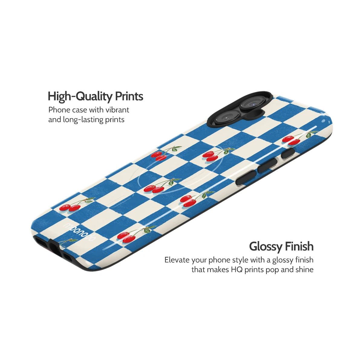 Cherry Check - iPhone 16 Plus Case