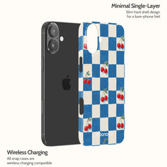 Cherry Check - iPhone 16 Plus Case
