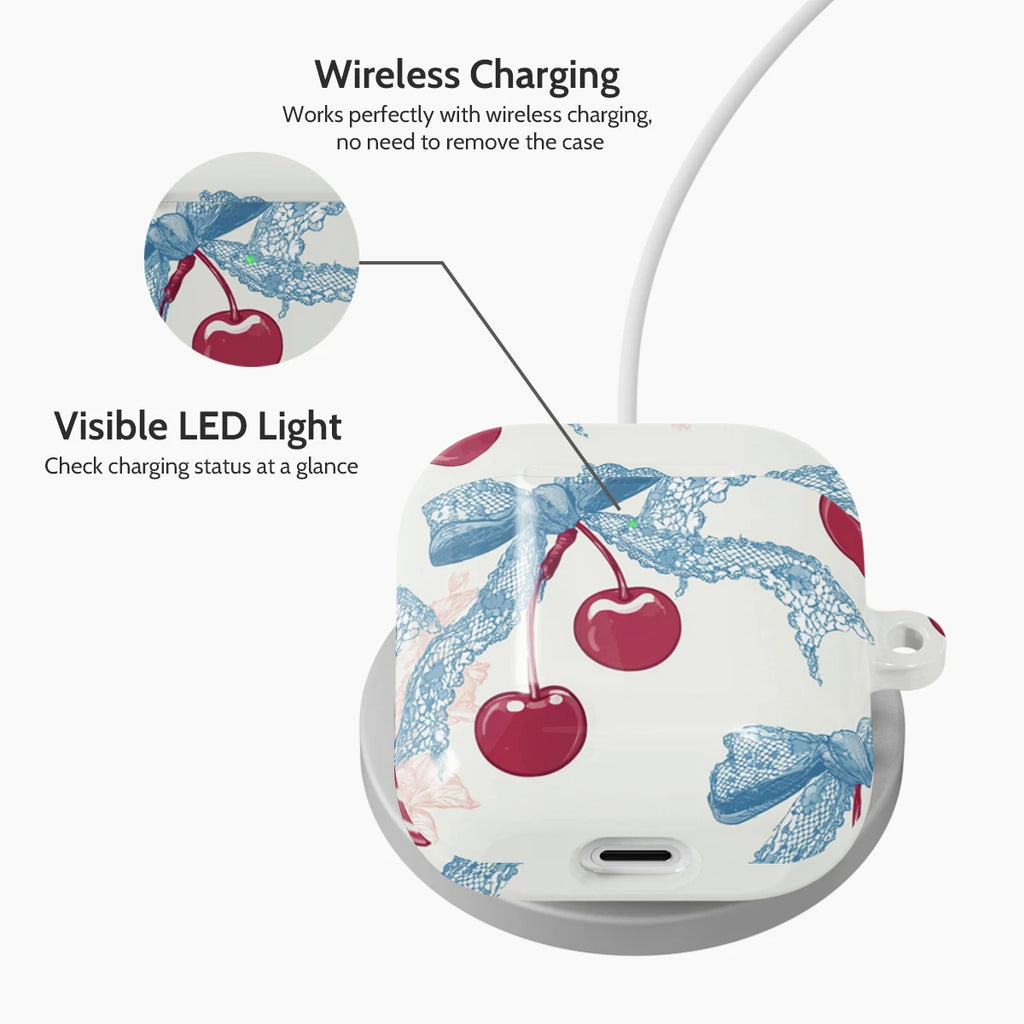 Lace Cherry - AirPods 1 & 2 Case