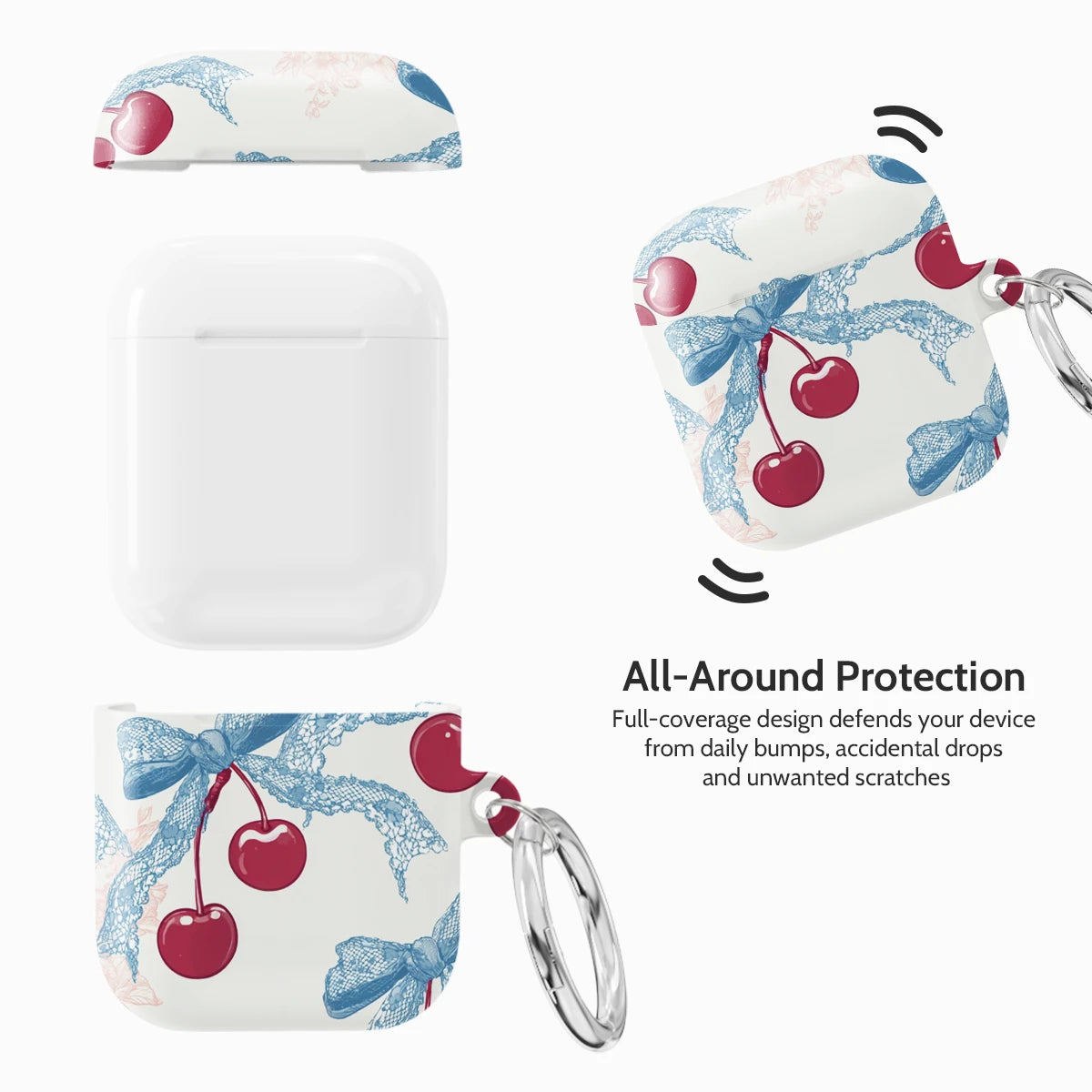Lace Cherry - AirPods 1 & 2 Case