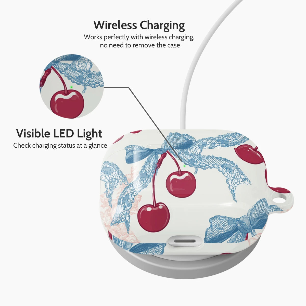 Lace Cherry - AirPods 3 Case