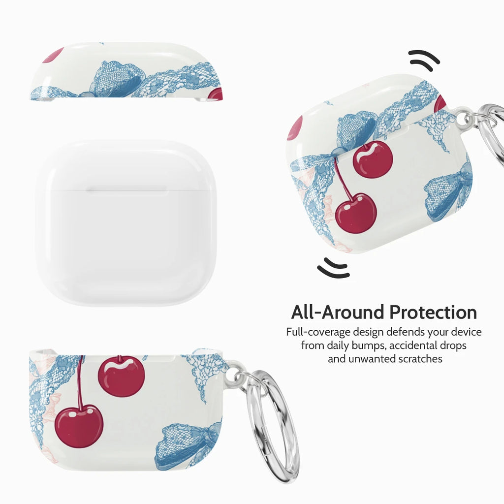 Lace Cherry - AirPods 4 Case