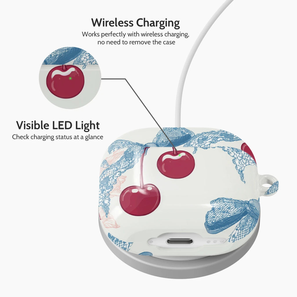 Lace Cherry - AirPods 4 Case