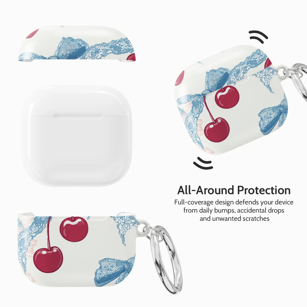 Lace Cherry - AirPods 4 Case