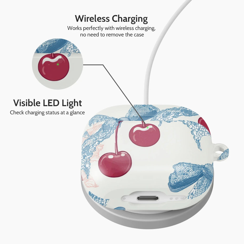 Lace Cherry - AirPods 4 Case