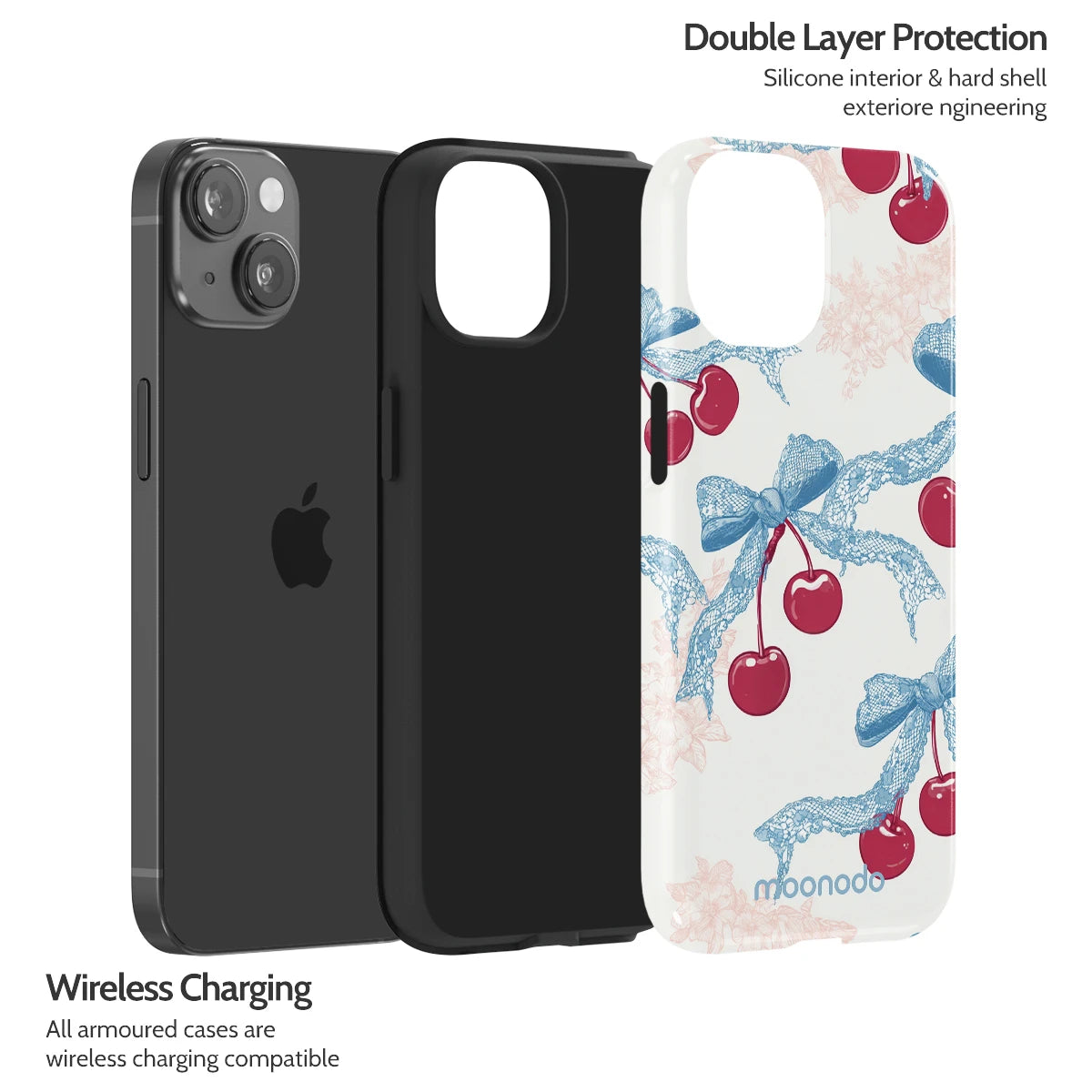 Lace Cherry - iPhone 14 Case