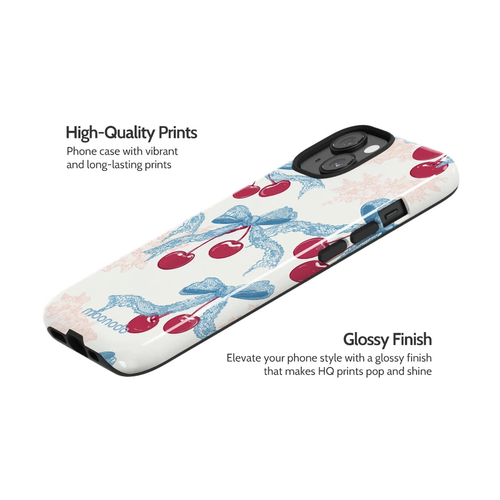 Lace Cherry - iPhone 14 Case