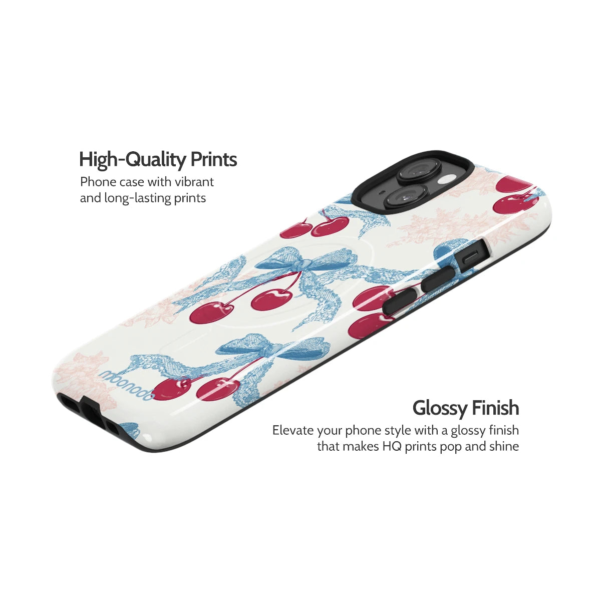 Lace Cherry - iPhone 14 Case