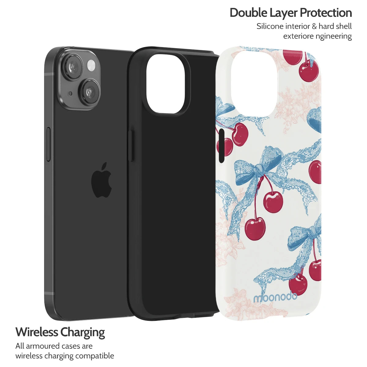 Lace Cherry - iPhone 14 Case
