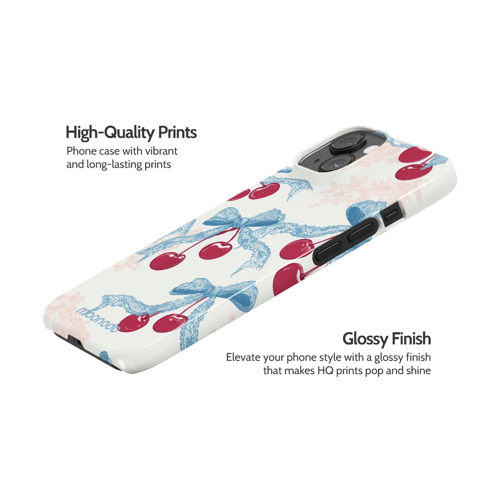 Lace Cherry - iPhone 14 Case