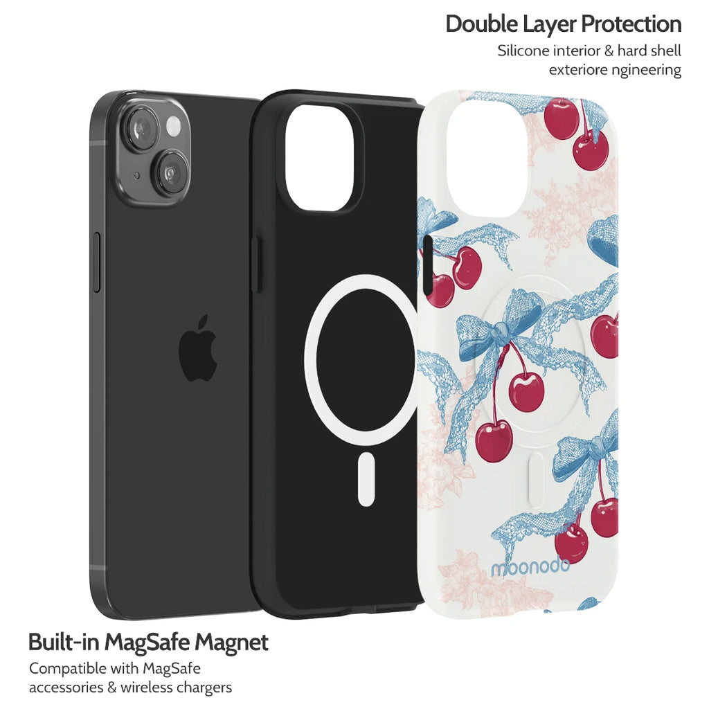 Lace Cherry - iPhone 14 Plus Case