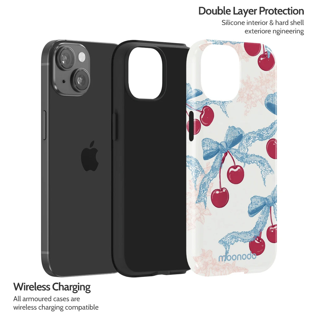 Lace Cherry - iPhone 15 Case