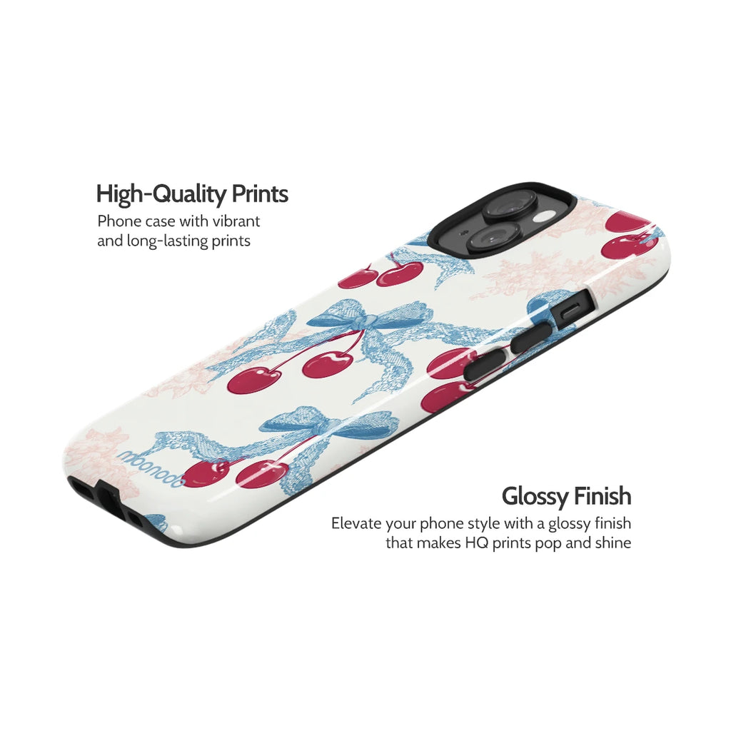 Lace Cherry - iPhone 15 Case