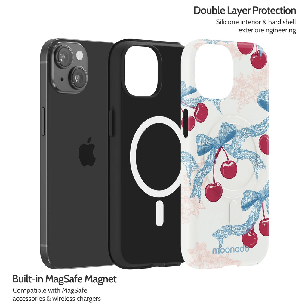 Lace Cherry - iPhone 15 Case