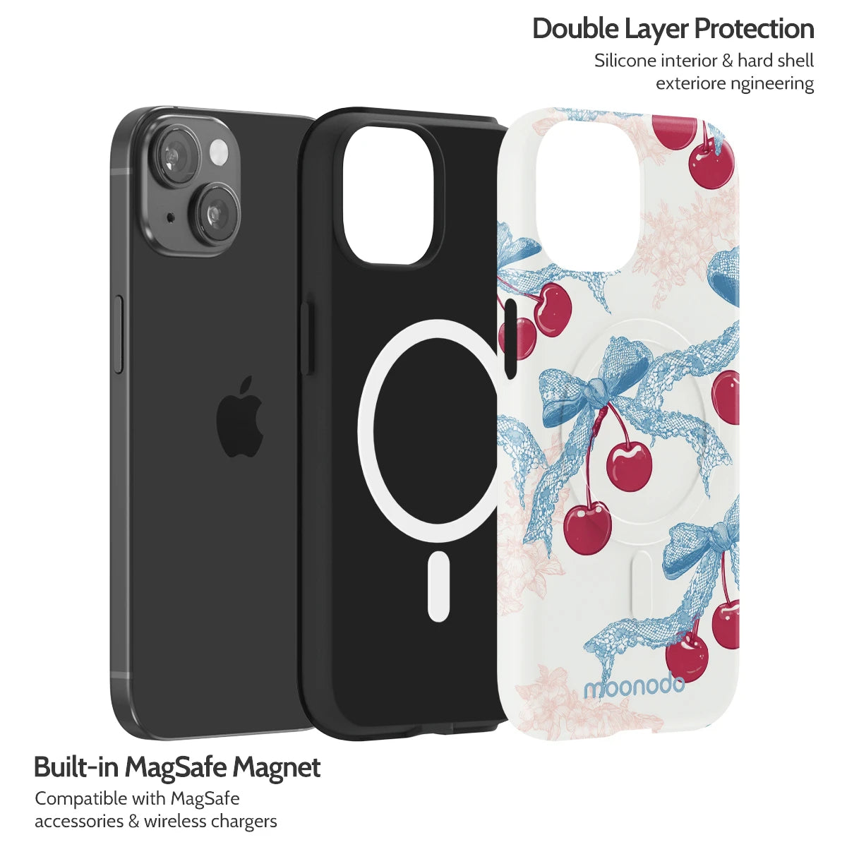 Lace Cherry - iPhone 15 Case
