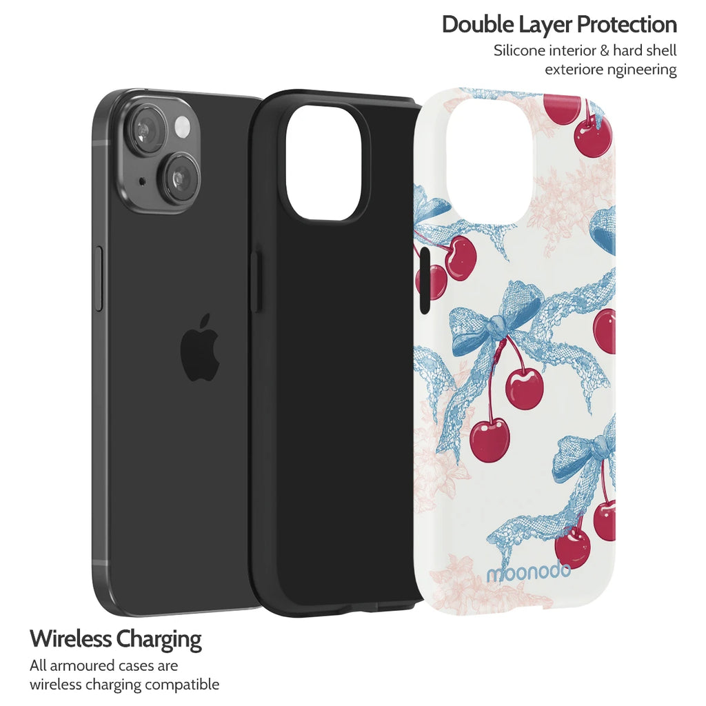 Lace Cherry - iPhone 15 Case
