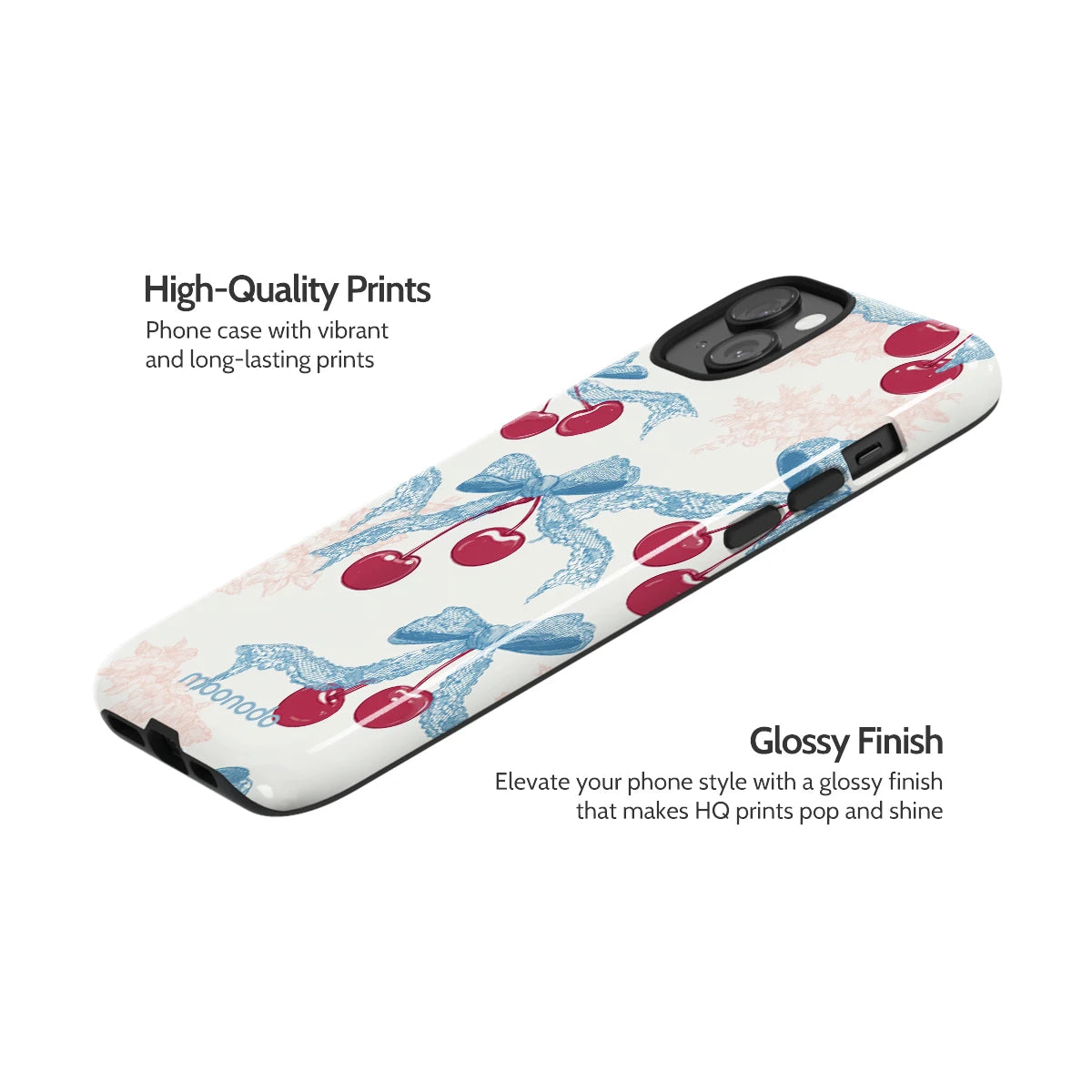 Lace Cherry - iPhone 15 Plus Case