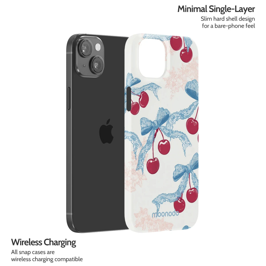 Lace Cherry - iPhone 15 Plus Case