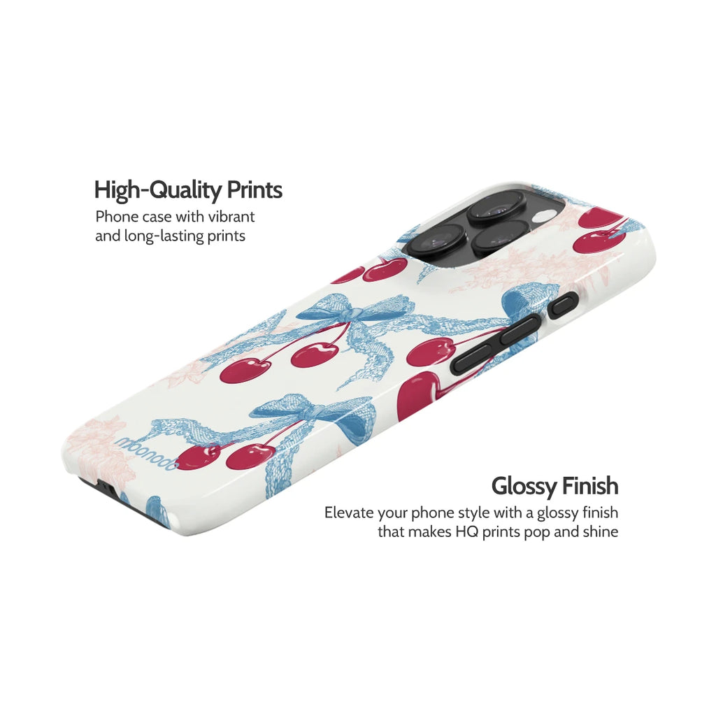 Lace Cherry - iPhone 15 Pro Case