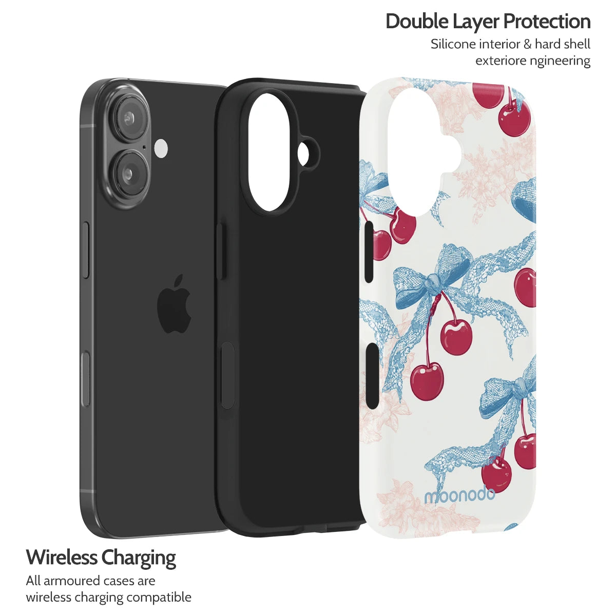 Lace Cherry - iPhone 16 Case