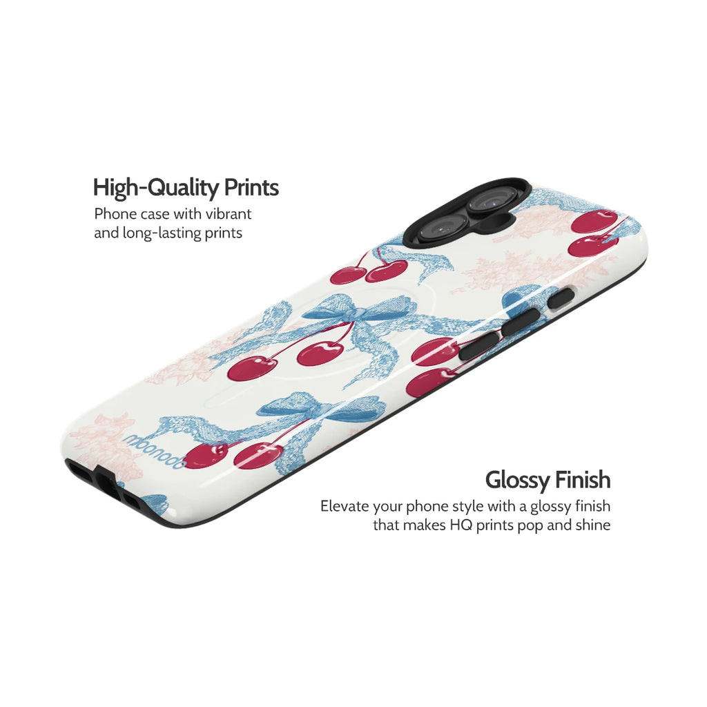 Lace Cherry - iPhone 16 Plus Case