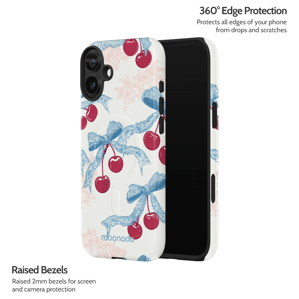 Lace Cherry - iPhone 16 Plus Case
