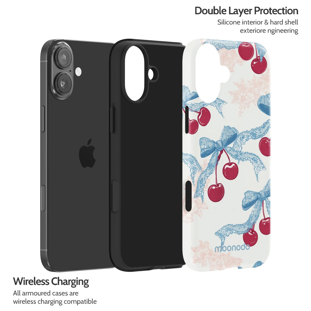 Lace Cherry - iPhone 16 Plus Case
