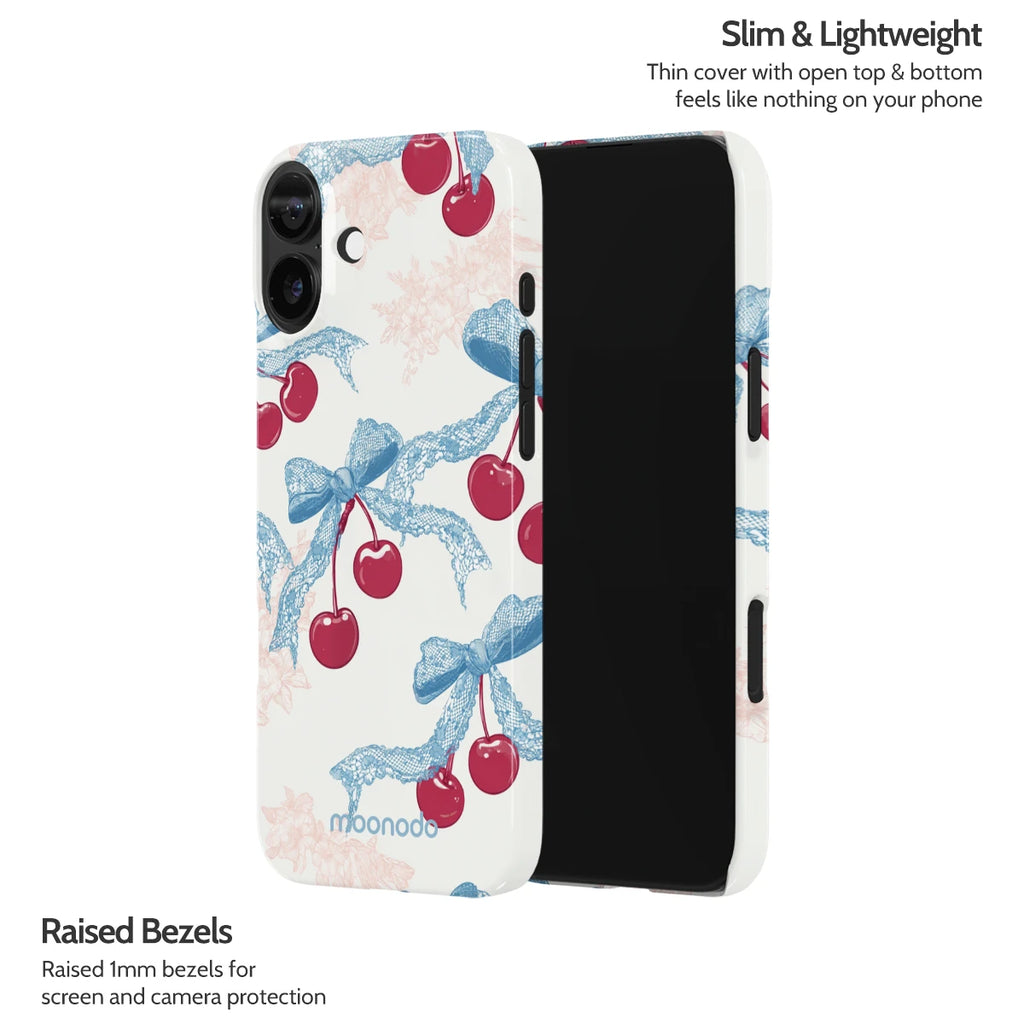 Lace Cherry - iPhone 16 Plus Case