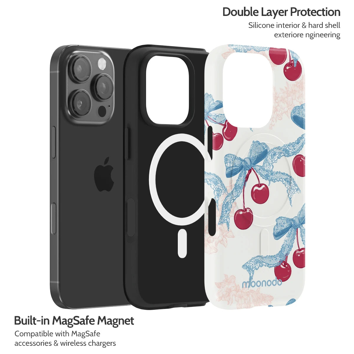 Lace Cherry - iPhone 16 Pro Case