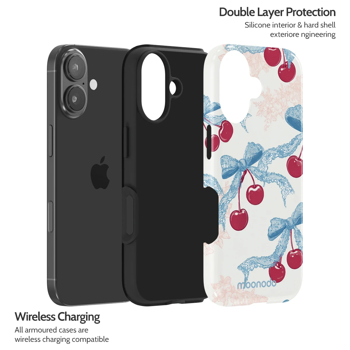 Lace Cherry - iPhone 17 Case