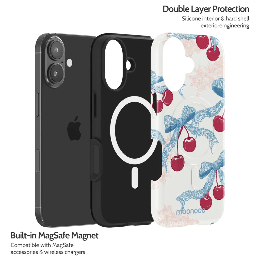 Lace Cherry - iPhone 17 Case
