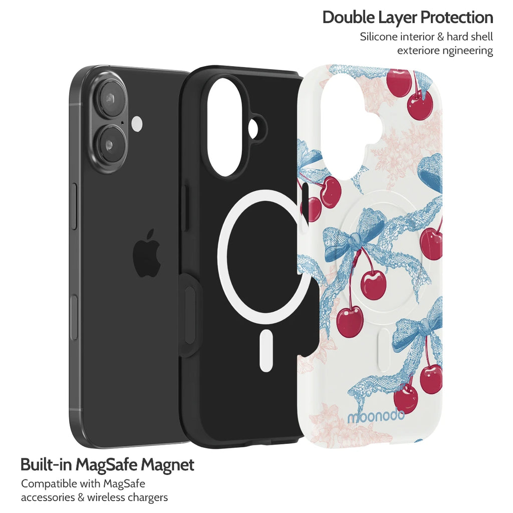 Lace Cherry - iPhone 17 Case