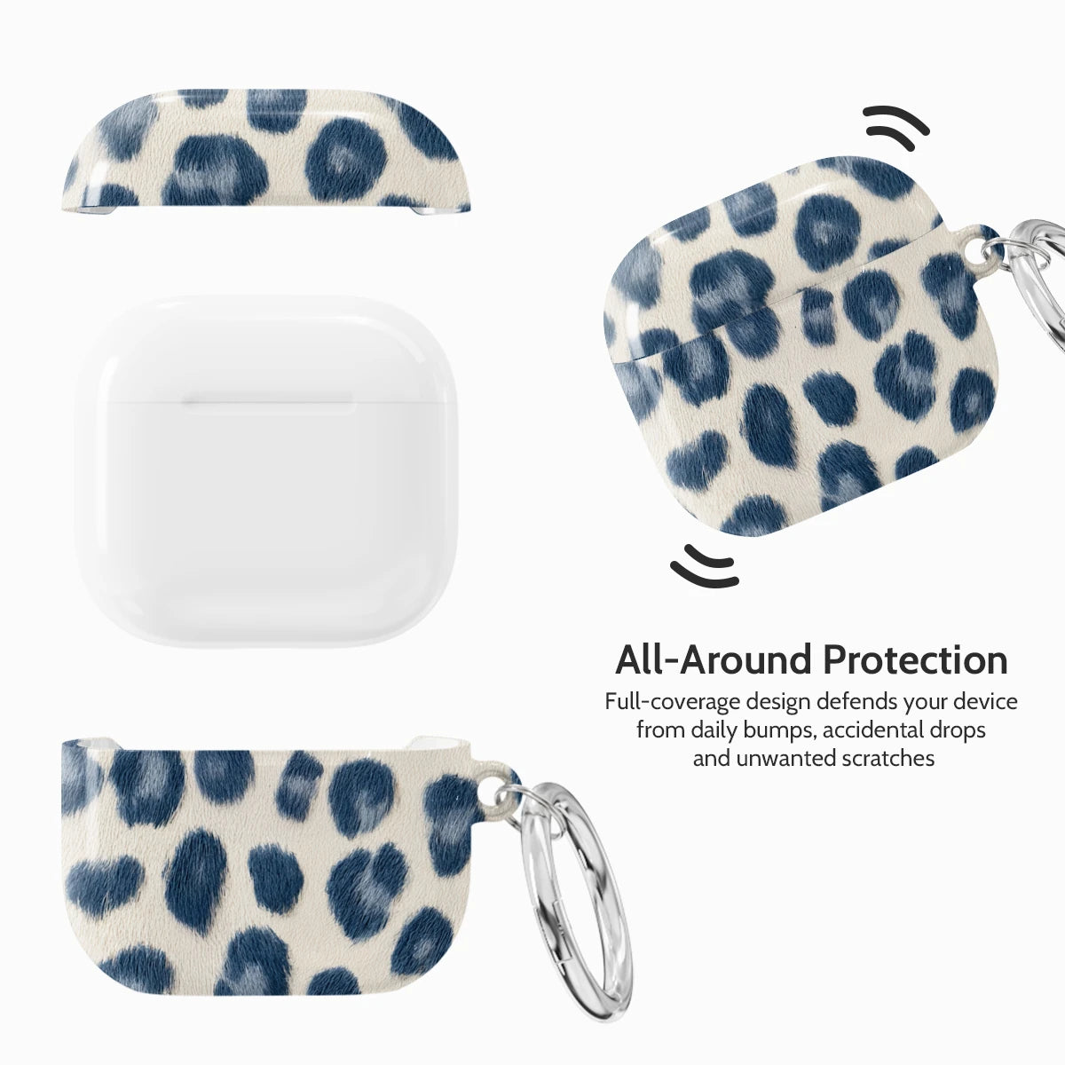 Indigo Leopard - AirPods 4 Case