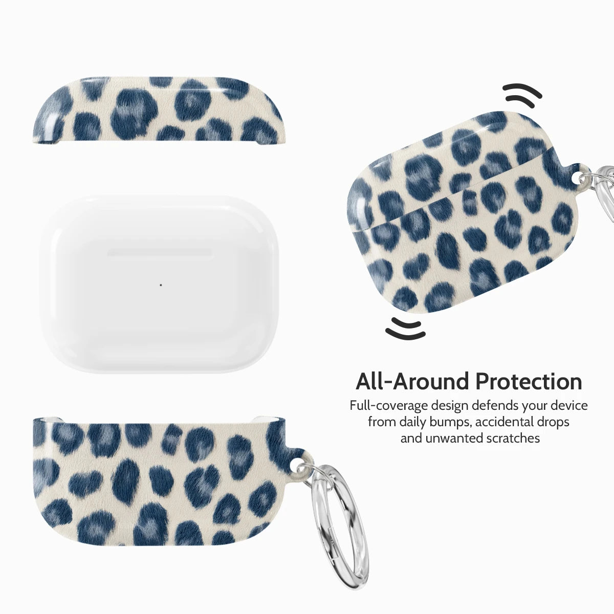 Indigo Leopard - AirPods Pro 1 Case