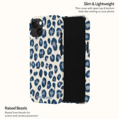 Indigo Leopard - iPhone 15 Case