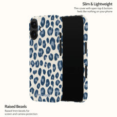 Indigo Leopard - iPhone 16 Case