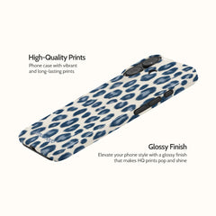 Indigo Leopard - iPhone 16 Case