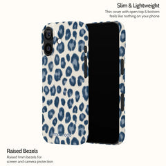 Indigo Leopard - iPhone 17 Case