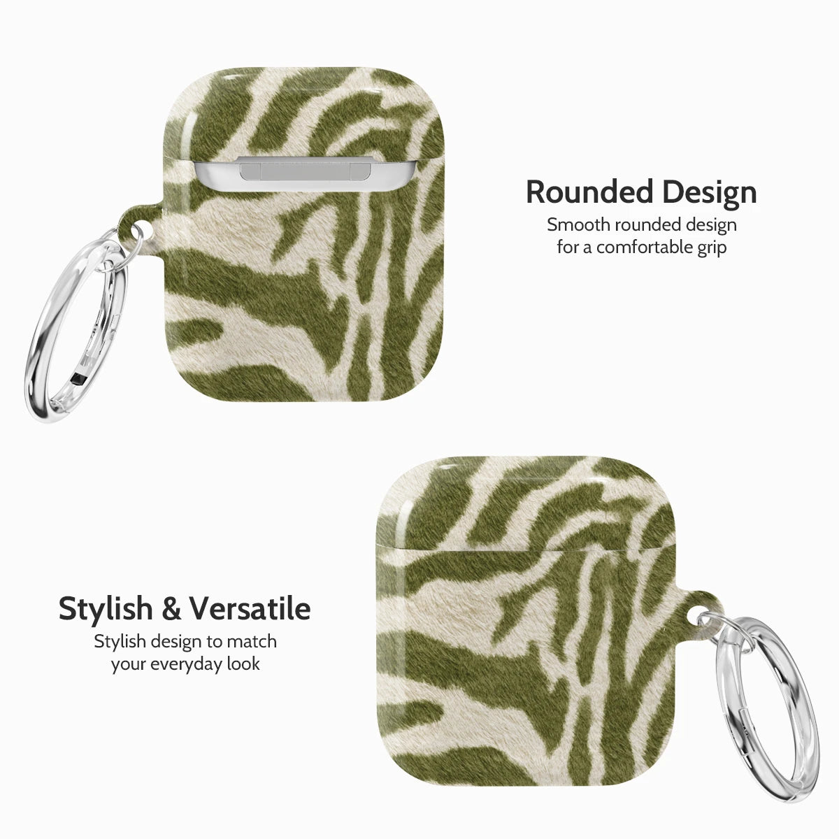 Sage Stripe - AirPods 1 & 2 Case