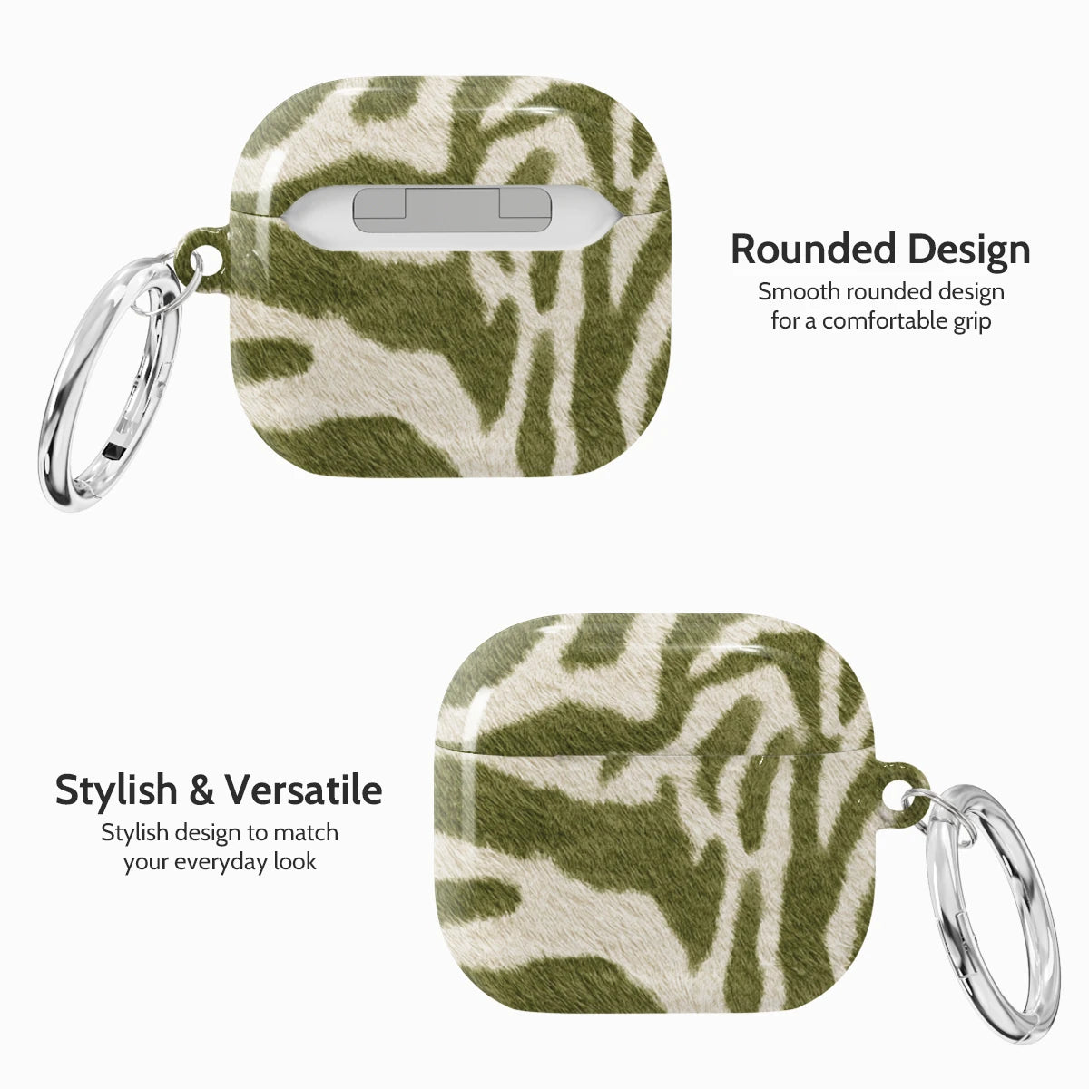 Sage Stripe - AirPods 4 Case