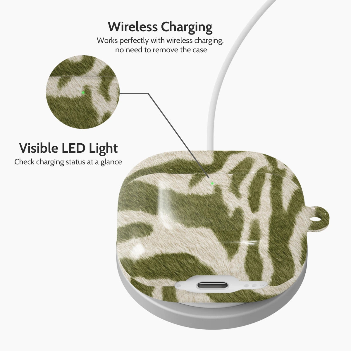 Sage Stripe - AirPods 4 Case